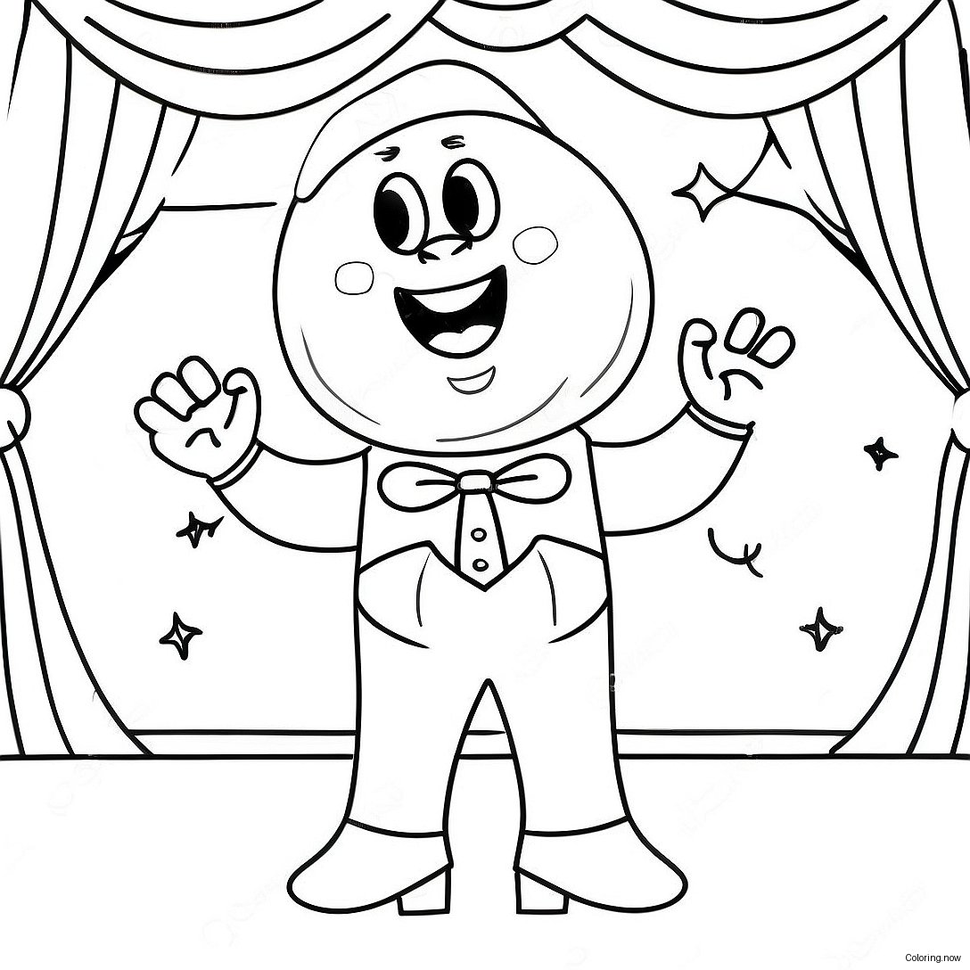 Buster Moon Singing On Stage Coloring Page 2242 1836
