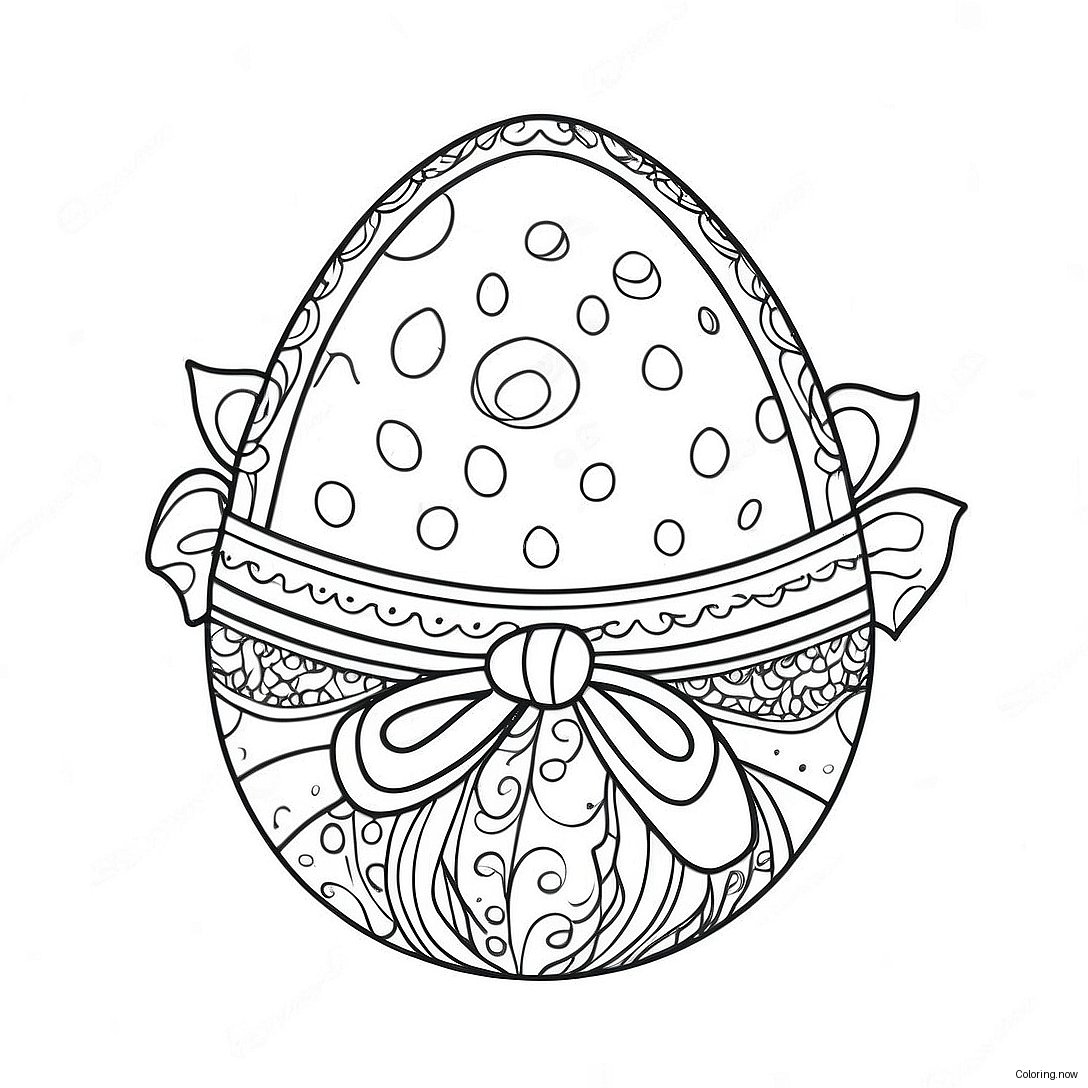 Charming Vintage Easter Egg Coloring Page 71404 57223