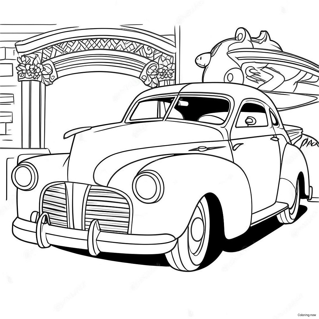 Classic Vintage Cars Coloring Page 66403 53246