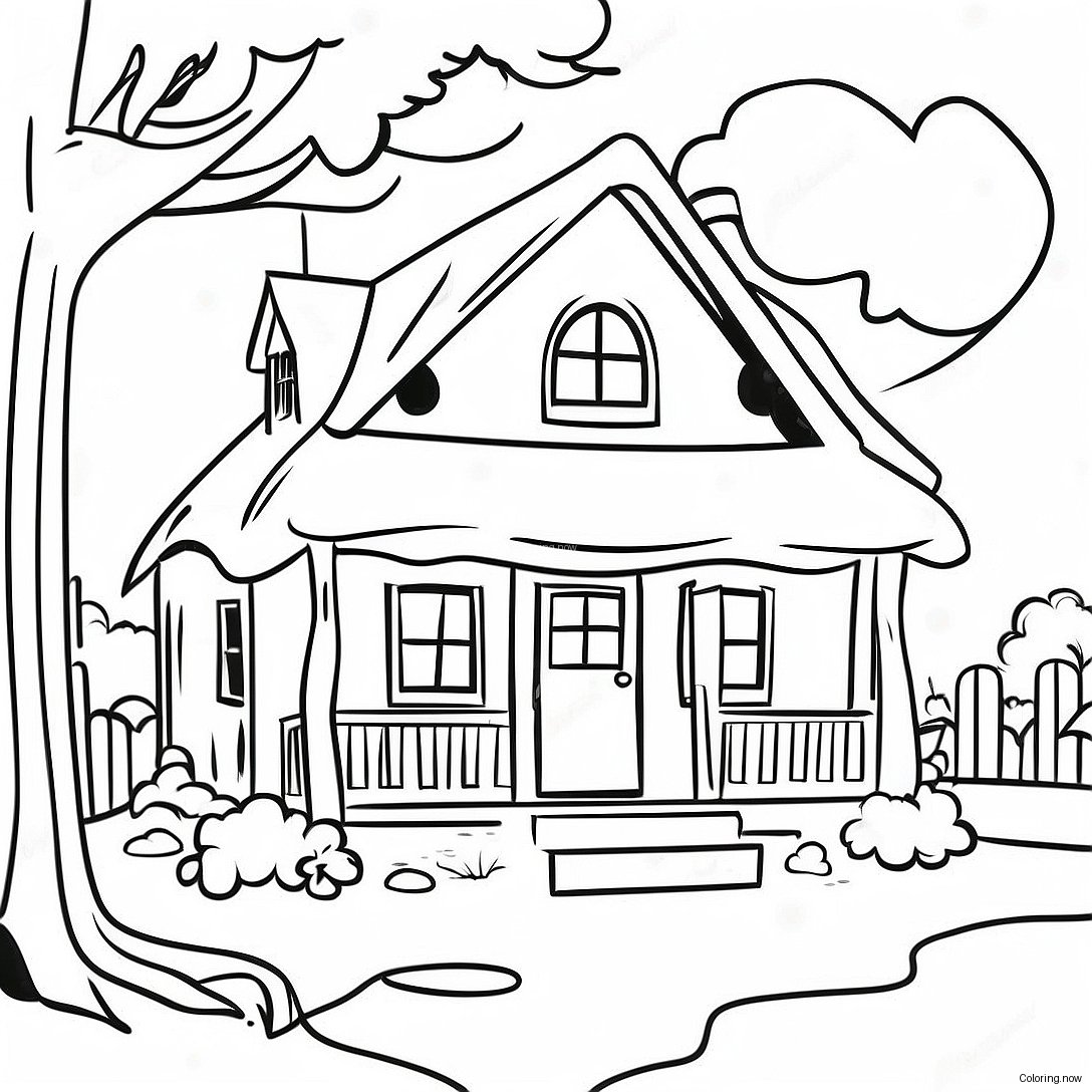 Cozy Cottage Coloring Page 142 119