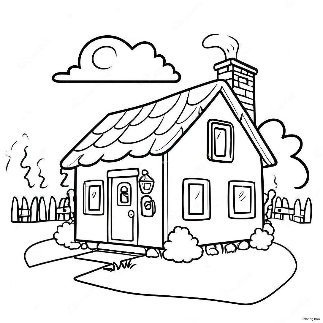 Cozy Cottage Coloring Page 142 120