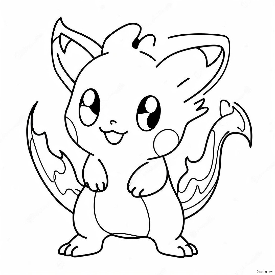 Fire Type Pokemon Coloring Page 39403 31493