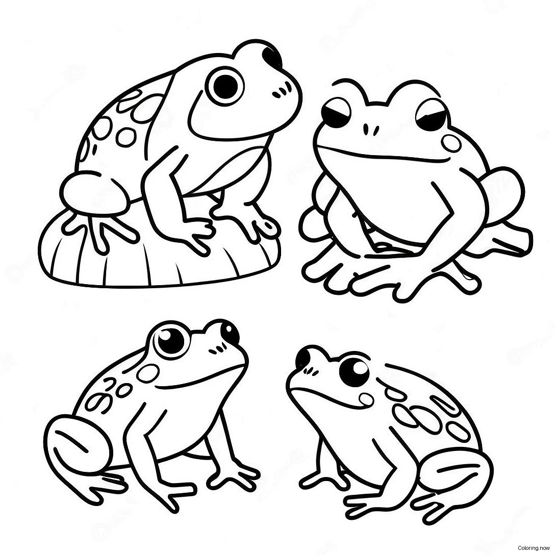 Frog Life Cycle Stages Coloring Page 70213 56277