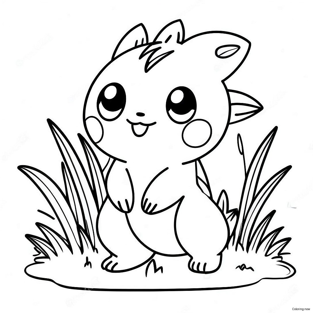 Grass Type Pokemon Coloring Page 37973 30381