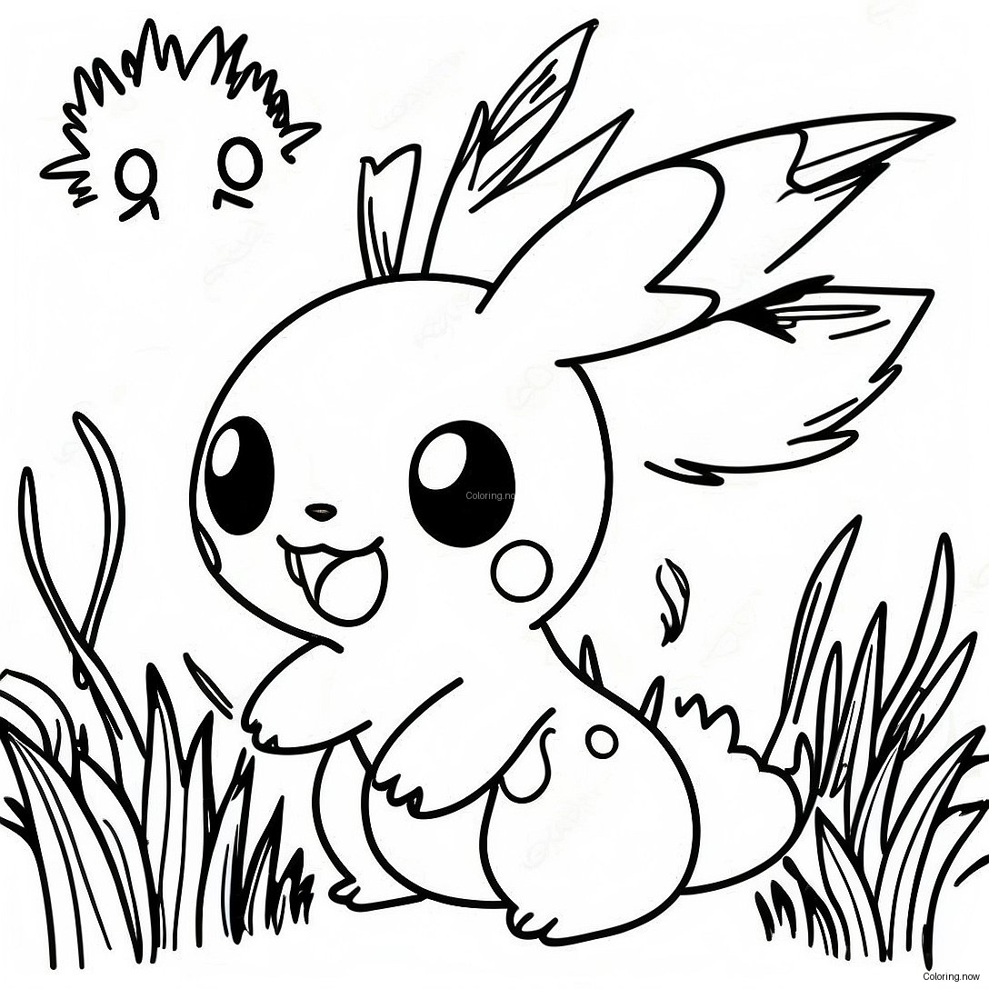 Grass Type Pokemon Coloring Page 37973 30382
