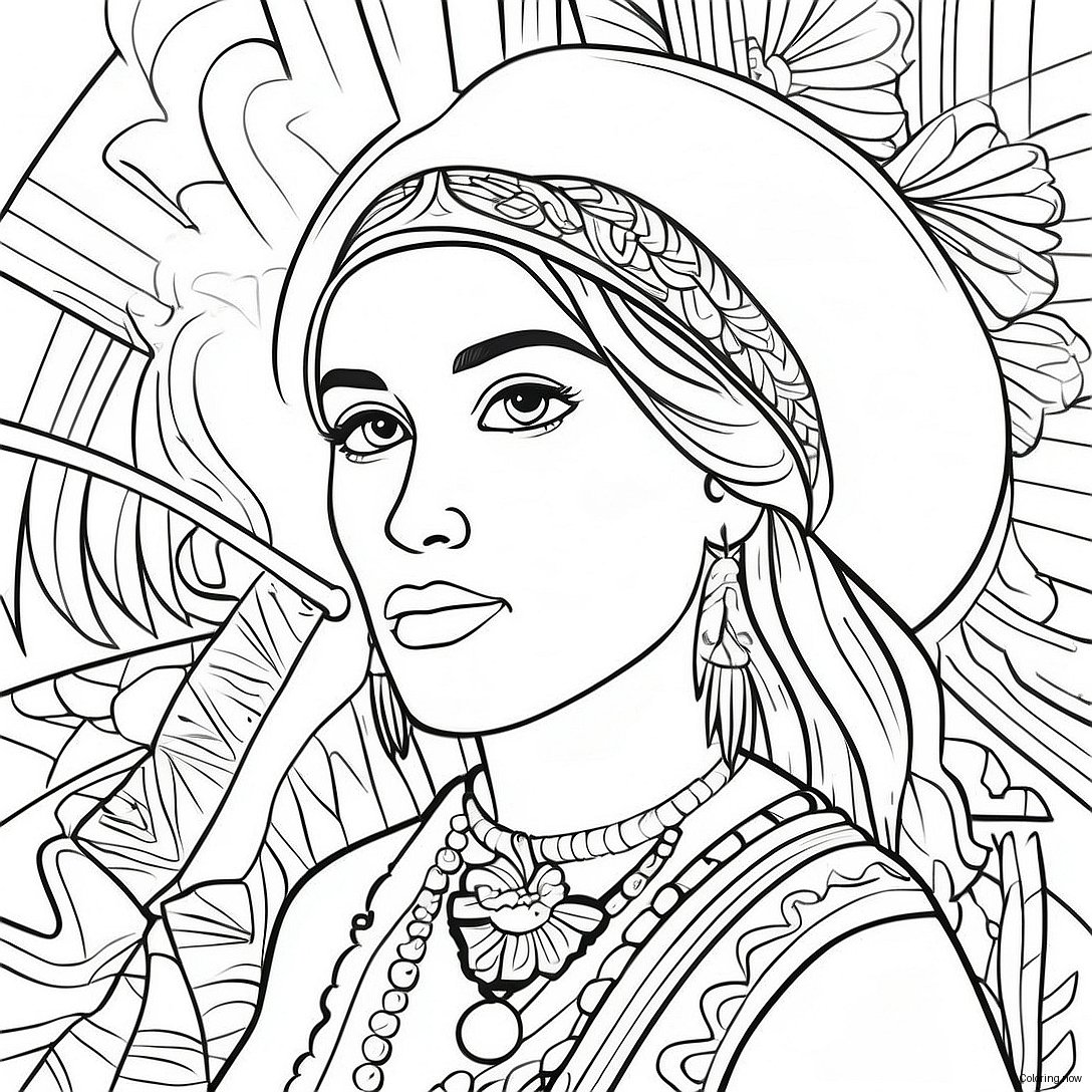 Hispanic Heritage Coloring Page 991 790