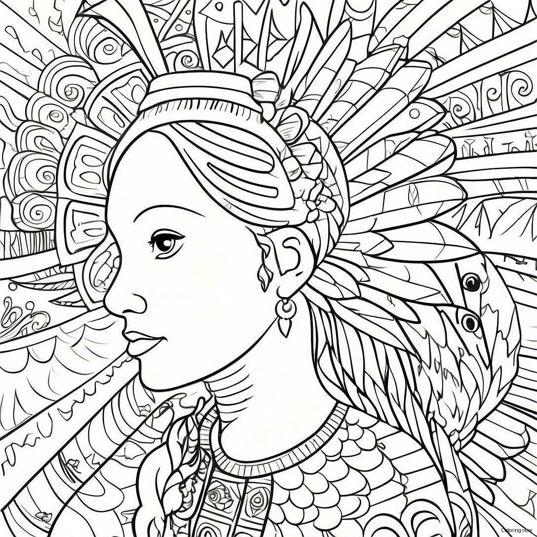 Hispanic Heritage Coloring Page 991 791