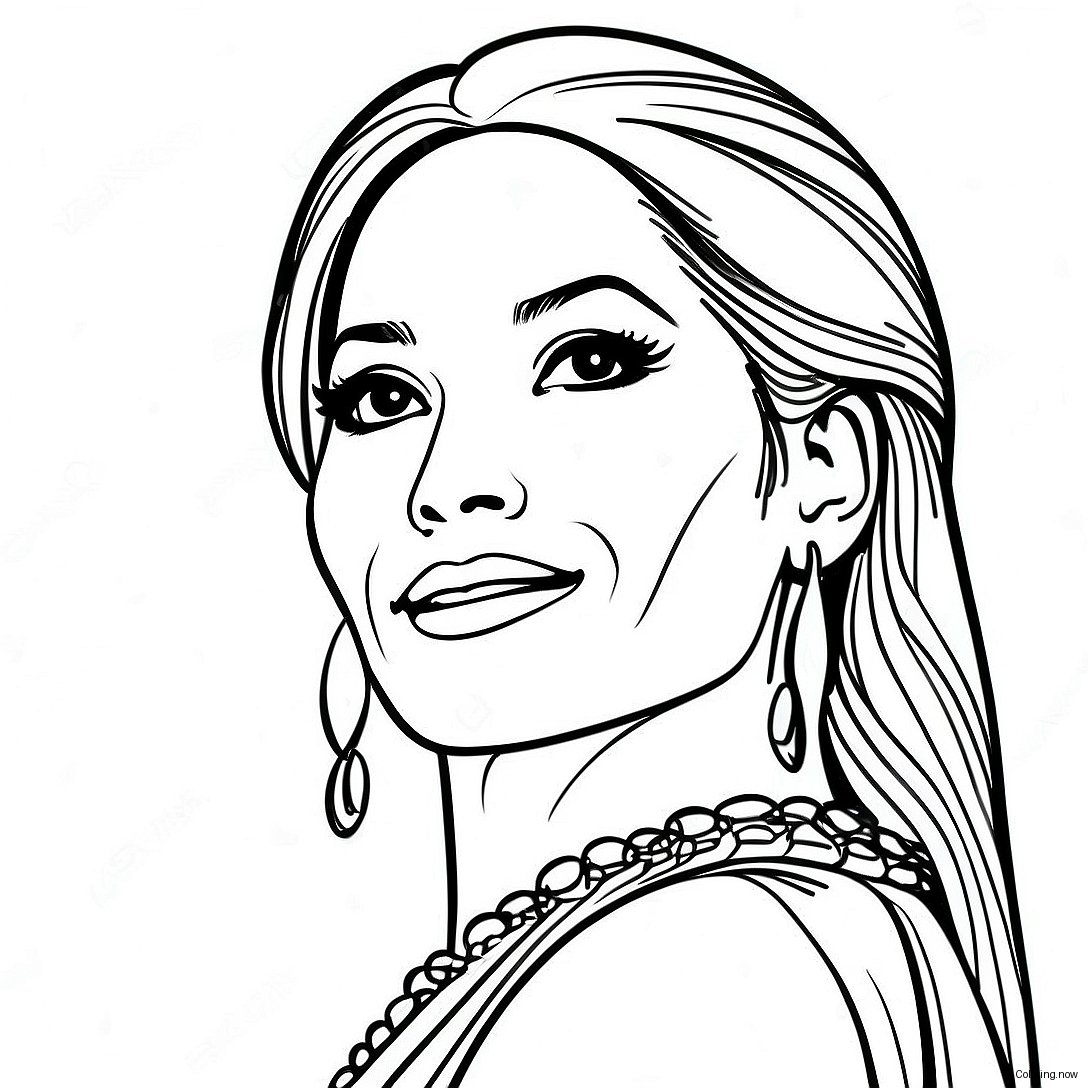 Jennifer Lopez Performing On Stage Coloring Page 48154 38440