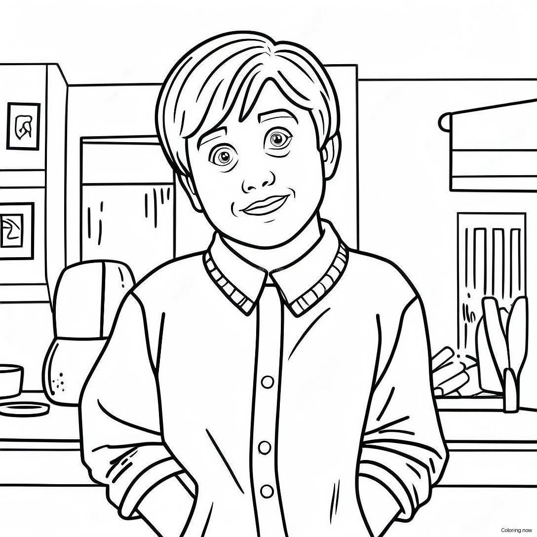 Kevin Mccallister In The House Coloring Page 9607 7839