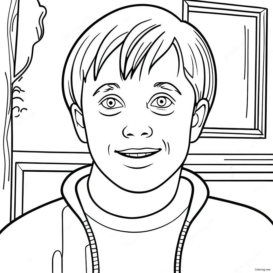 Kevin Mccallister In The House Coloring Page 9607 7840