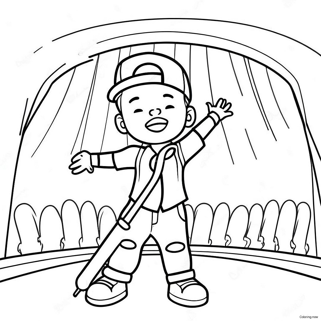 Lil Baby Singing On Stage Coloring Page 24292 19510