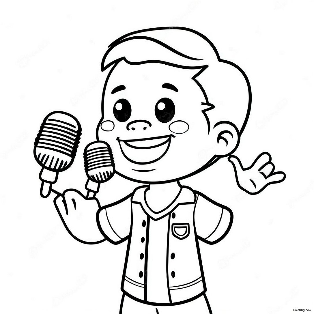Lil Baby Singing On Stage Coloring Page 24292 19511