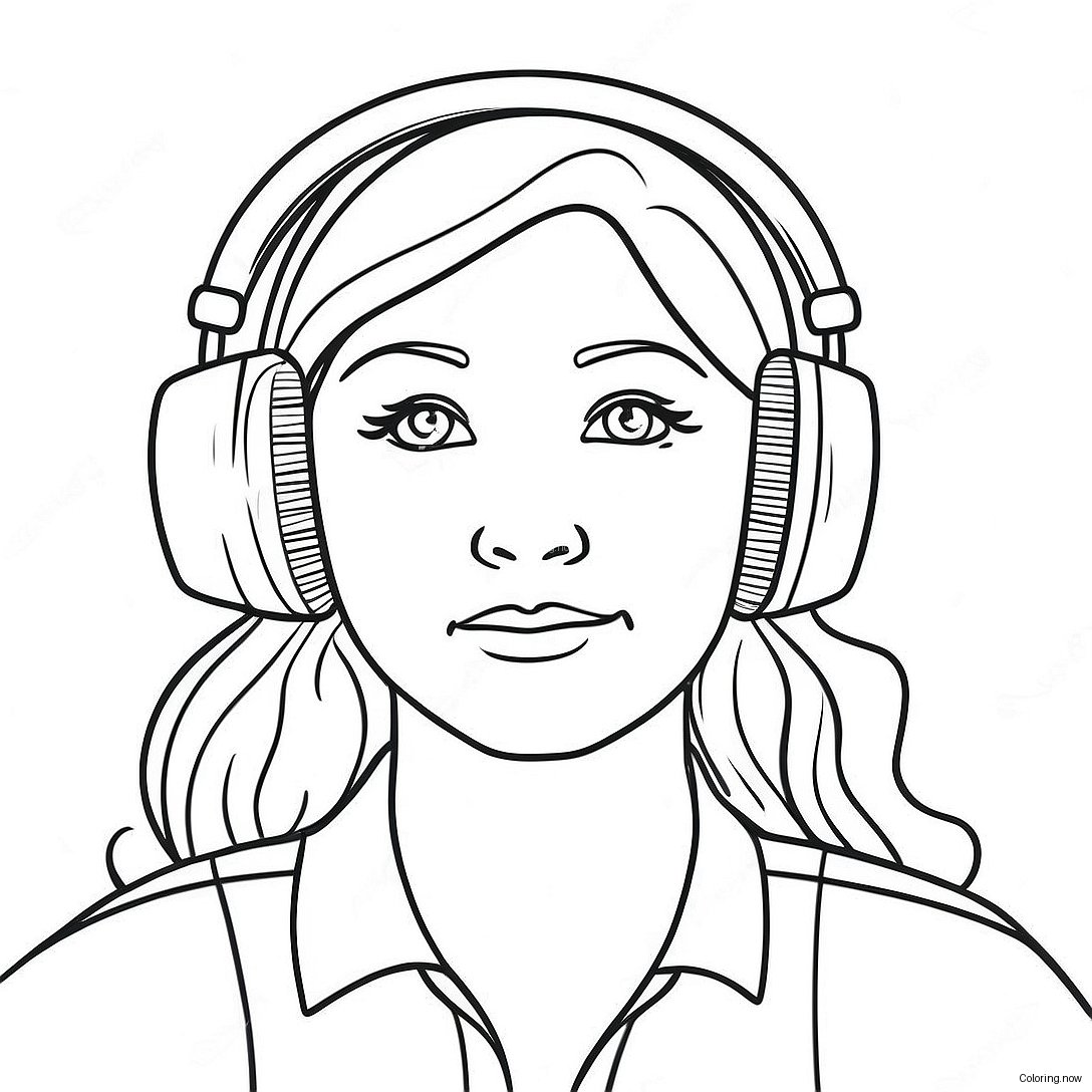 Listening Coloring Page 35073 28073