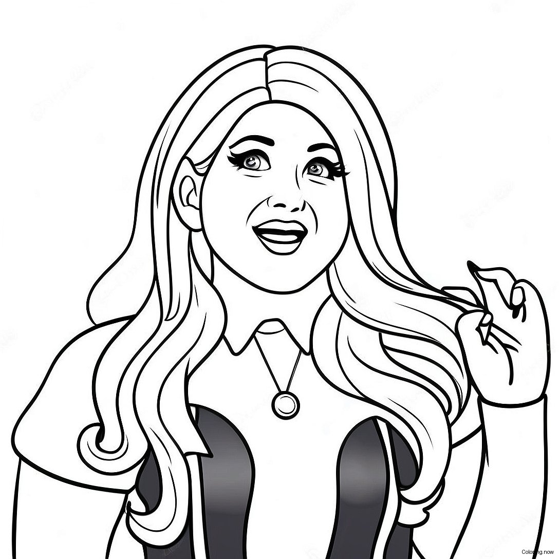 Meghan Trainor Singing On Stage Coloring Page 70124 56210