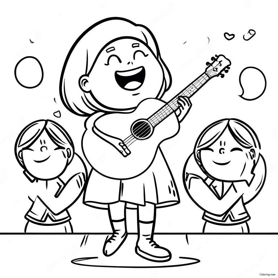 Piper Rockelle Performing On Stage Coloring Page 69164 55437