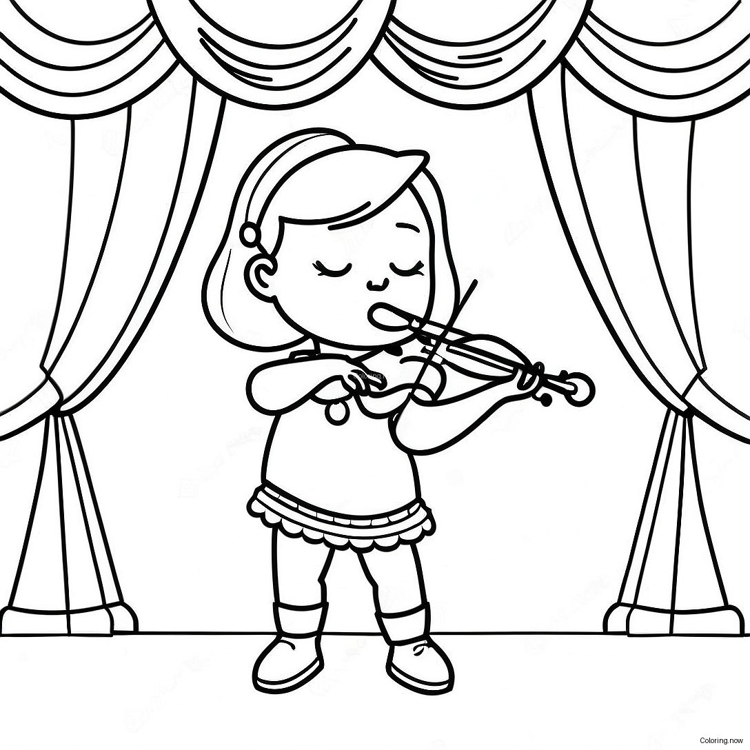Piper Rockelle Performing On Stage Coloring Page 69164 55439