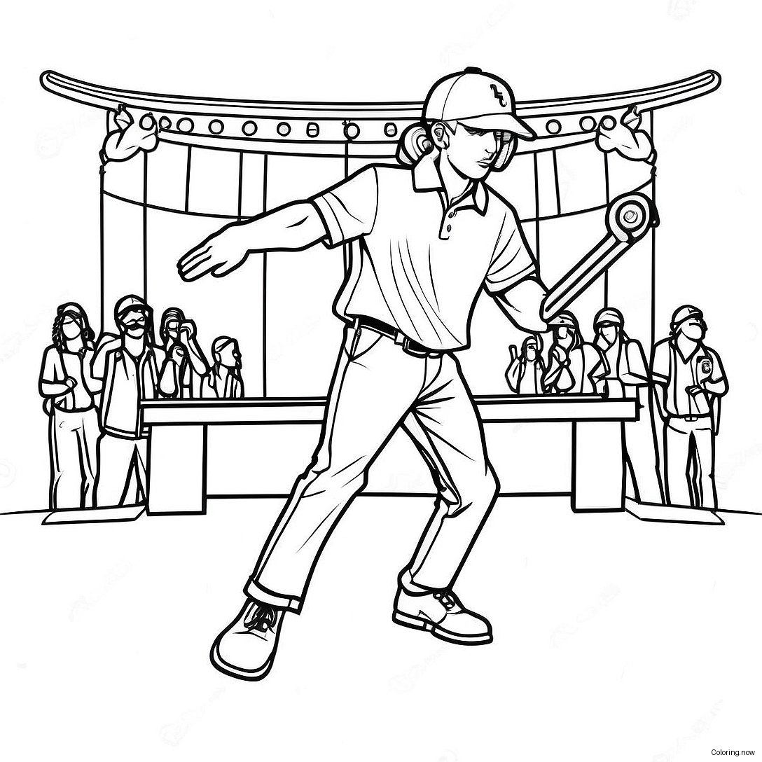 Polo G Performing On Stage Coloring Page 44204 35293