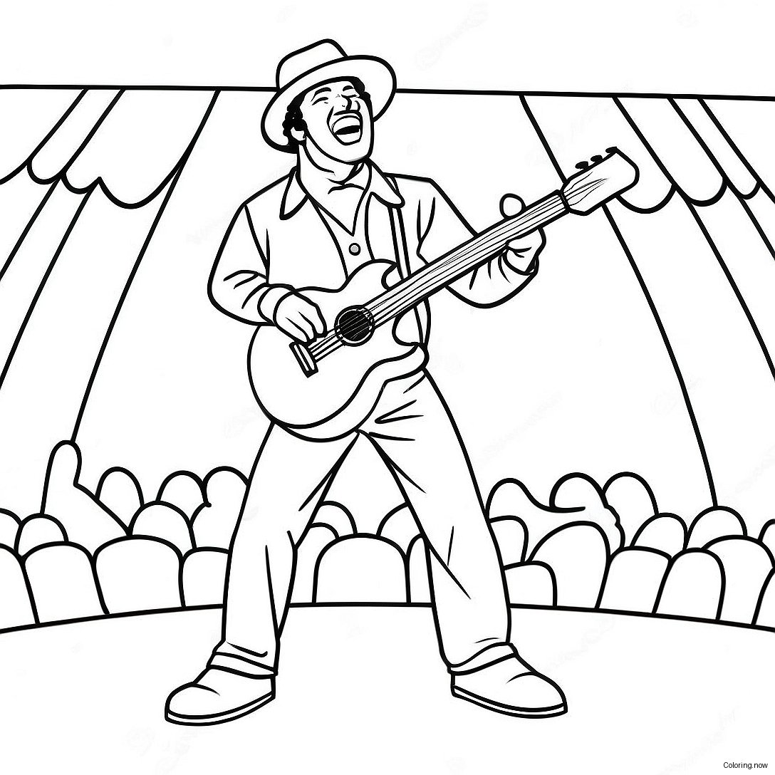 Rod Wave Performing On Stage Coloring Page 15050 12147