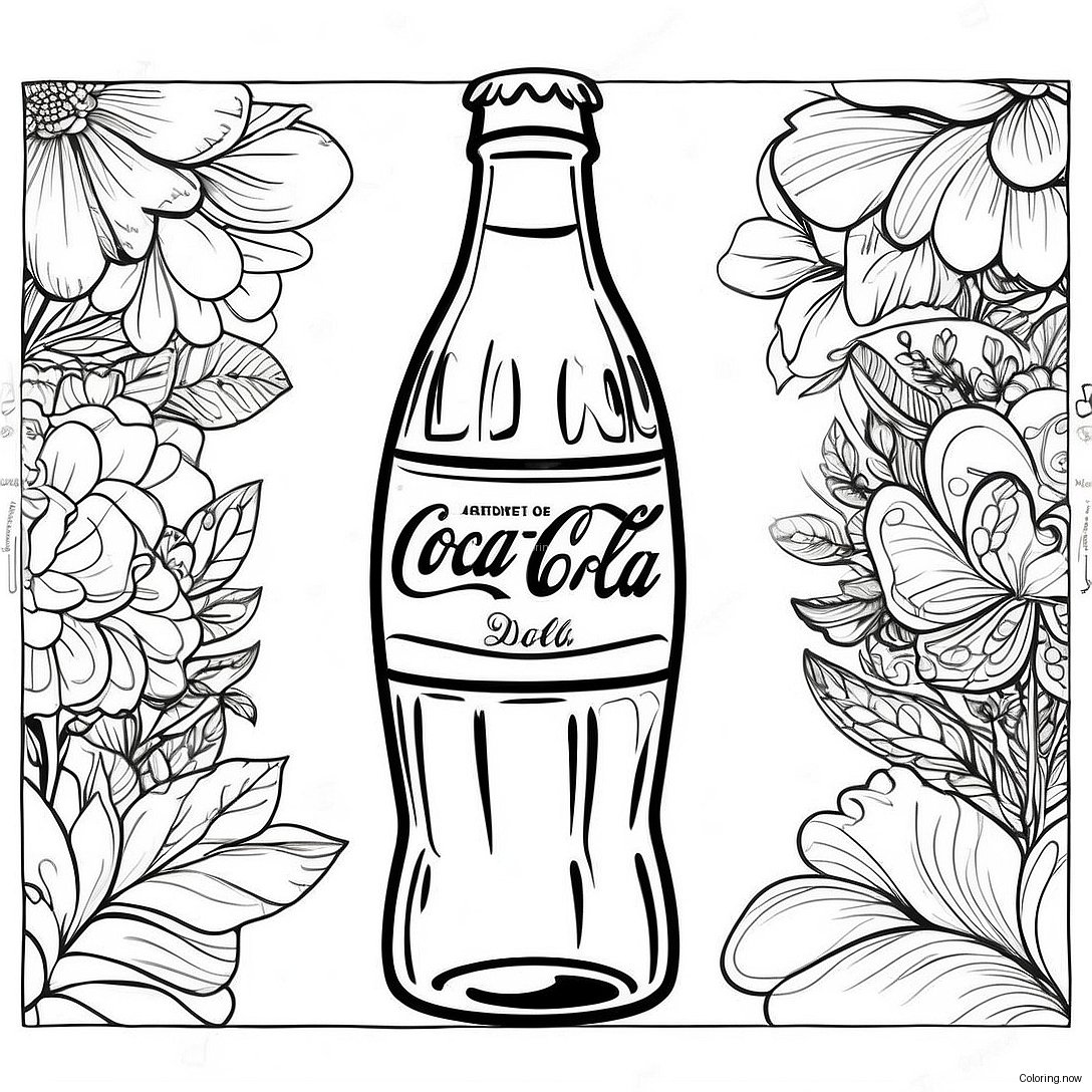 Vintage Coca Cola Bottle Coloring Page 19792 15934