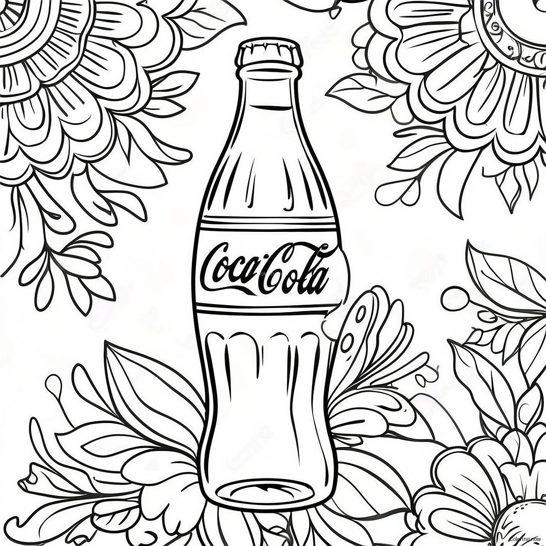 Vintage Coca Cola Bottle Coloring Page 19792 15935