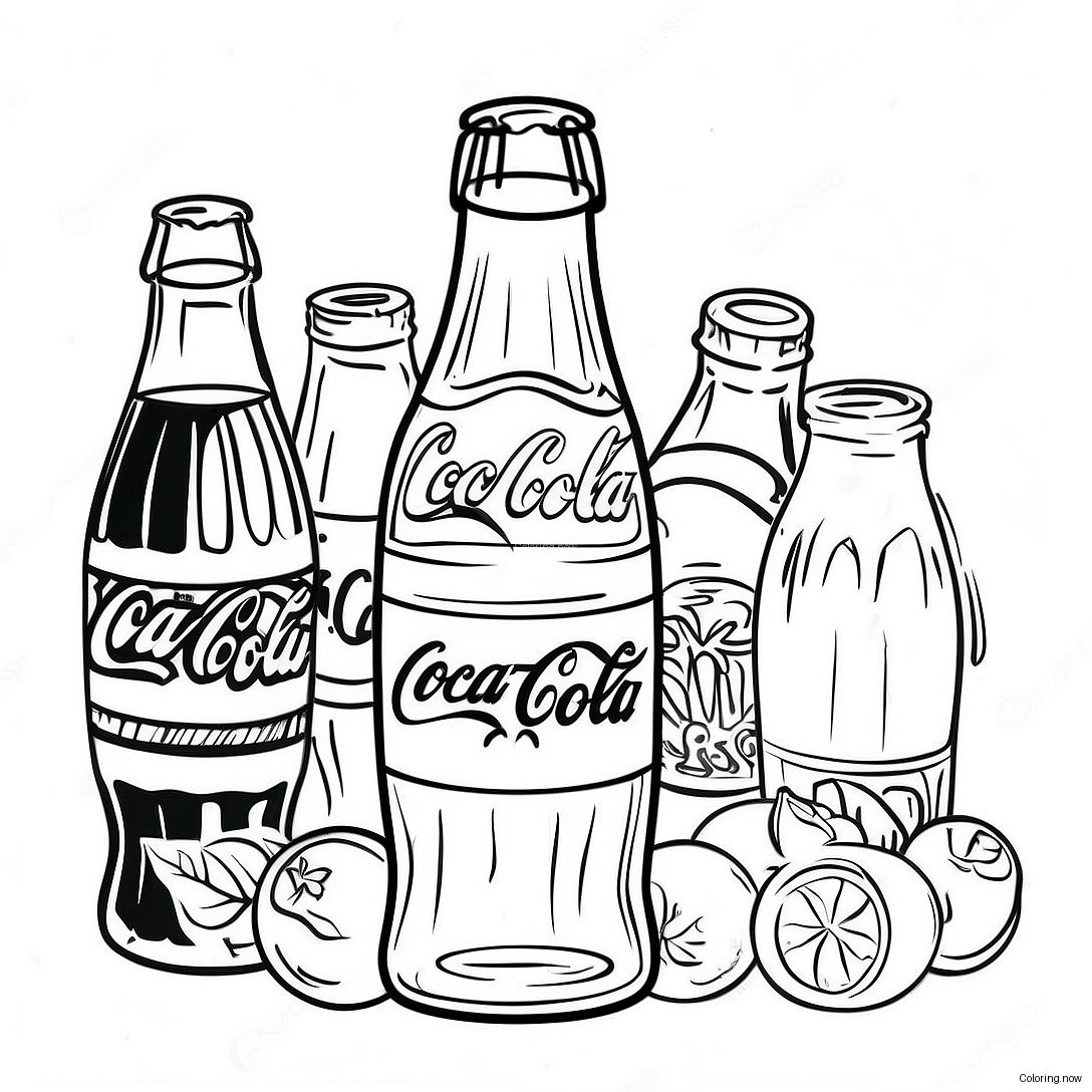 Vintage Coca Cola Bottle Coloring Page 19792 15936