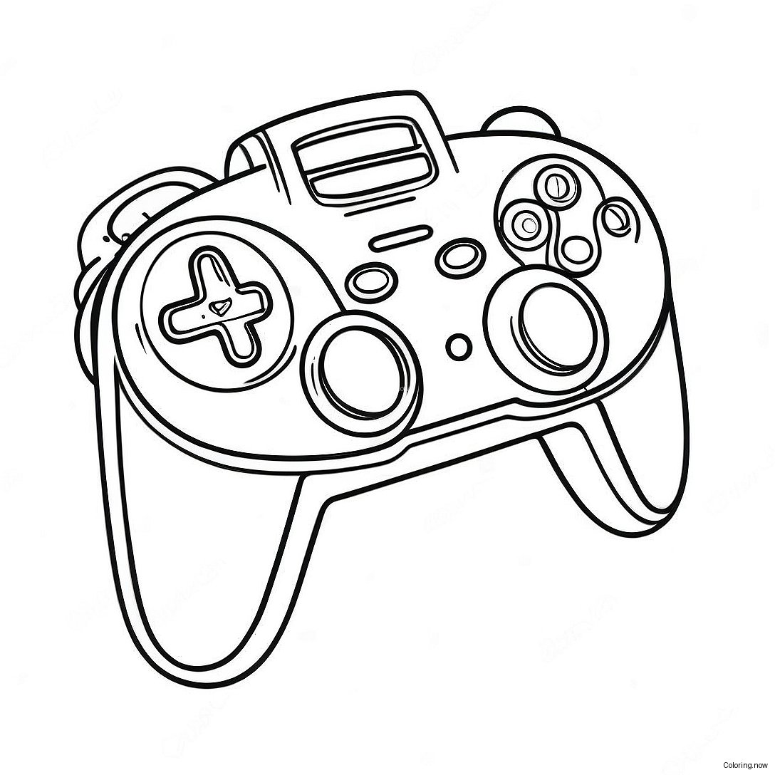 Vintage Game Controller Coloring Page 66944 53676