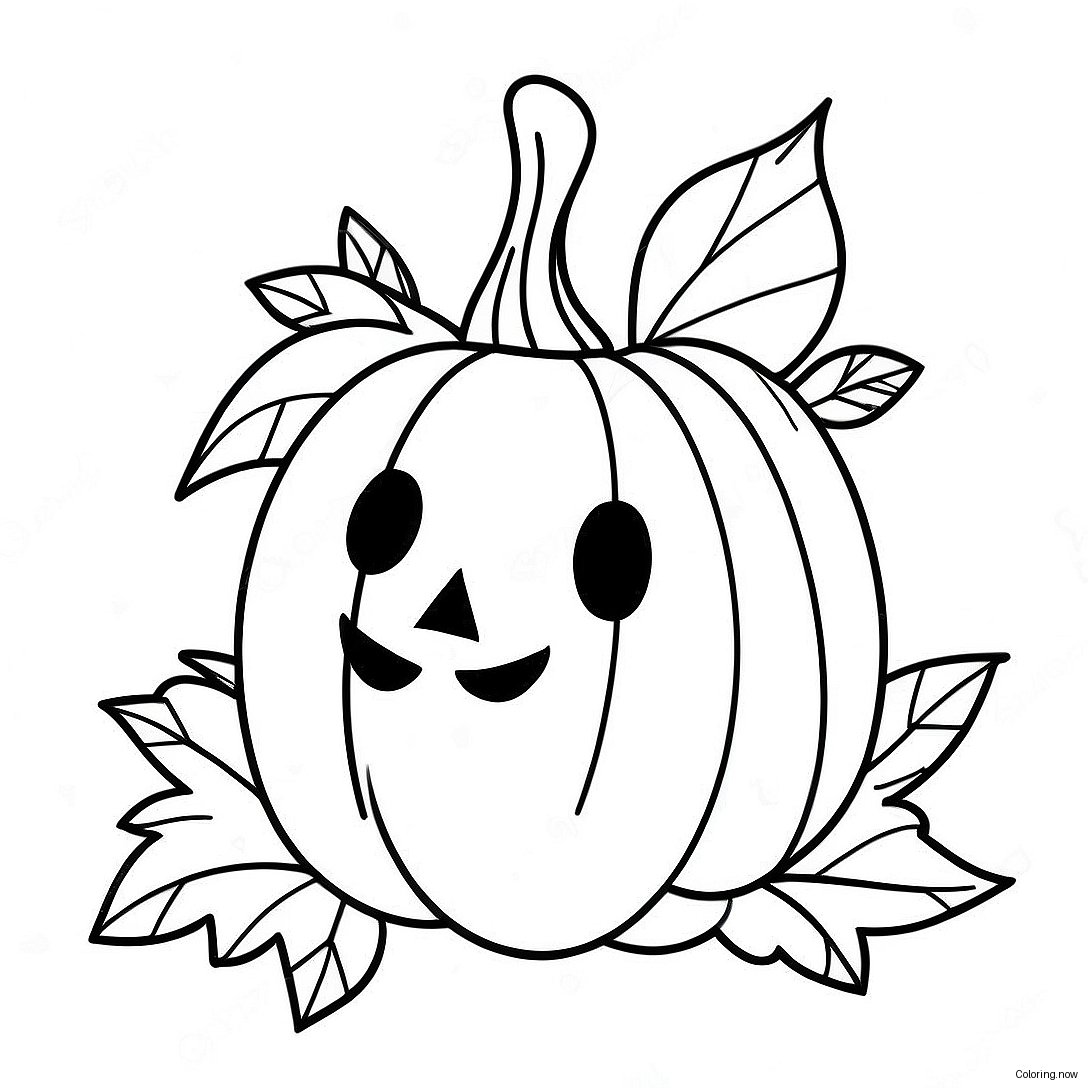 Vintage Halloween Pumpkin Coloring Page 15449 12469