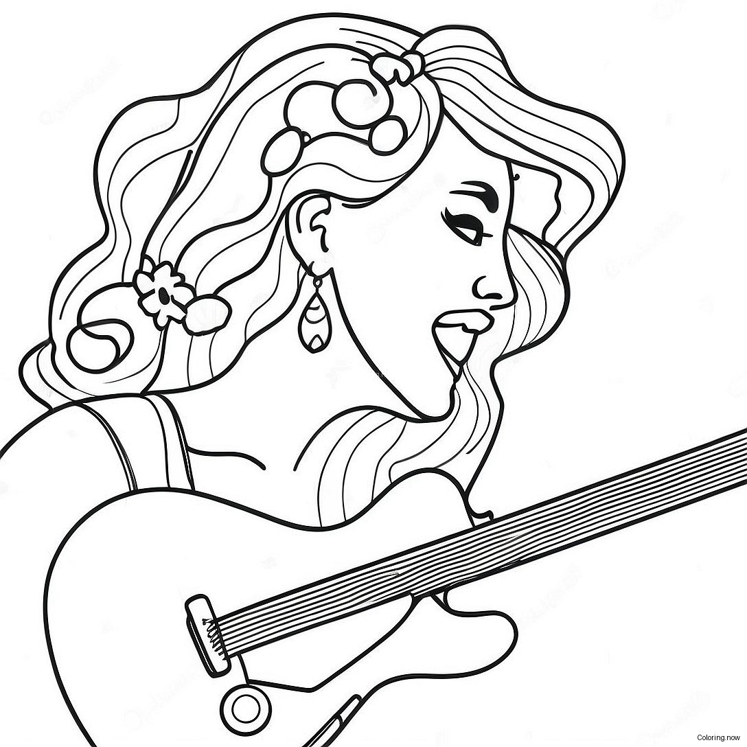 Vintage Rock And Roll Coloring Page 53094 42377