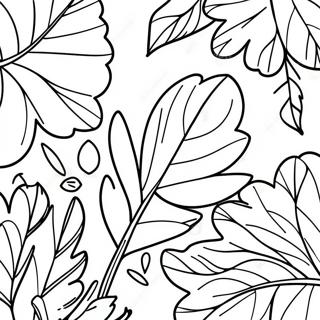 Fall Leaf Coloring Pages