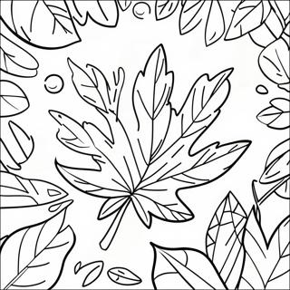 Fall Leaf Coloring Page 10006-8164