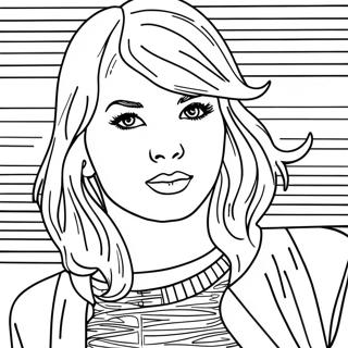 Taylor Swift 1989 Album Cover Coloring Page 1001-804