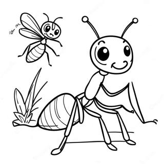 Ant Coloring Page 10036-8183