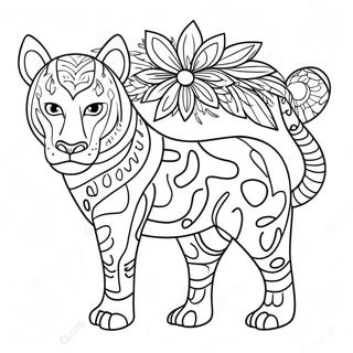 Thick Line Animal Coloring Page 10056-8193