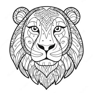 Thick Line Animal Coloring Page 10056-8196