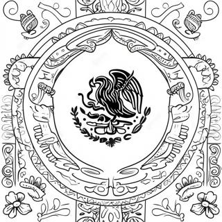 Mexican Flag Coloring Page 10066-8205