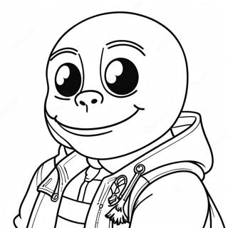 Sans Coloring Pages