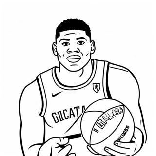 Giannis Antetokounmpo Coloring Page 10086-8224