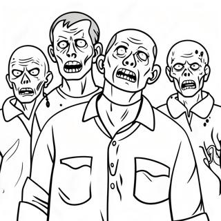 Zombies 3 Coloring Pages