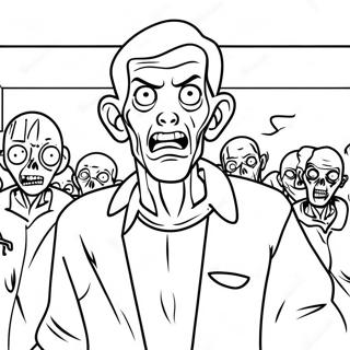 Zombies 3 Movie Poster Coloring Page 10096-8226