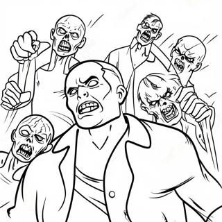 Zombies 3 Movie Poster Coloring Page 10096-8227