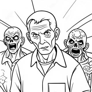 Zombies 3 Movie Poster Coloring Page 10096-8228