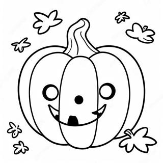 Smiling Jack O Lantern Coloring Page 10107-8241