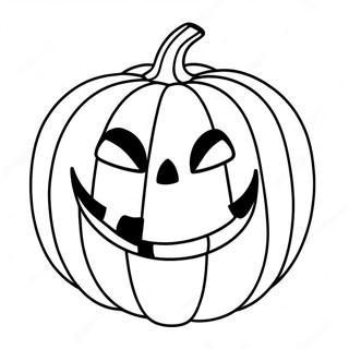 Smiling Jack O Lantern Coloring Page 10107-8243