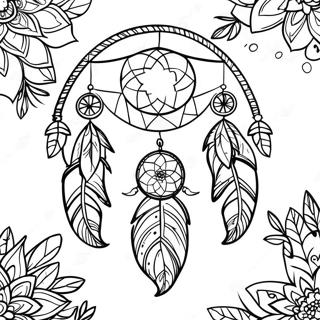 Dream Catcher Coloring Page 1011-814