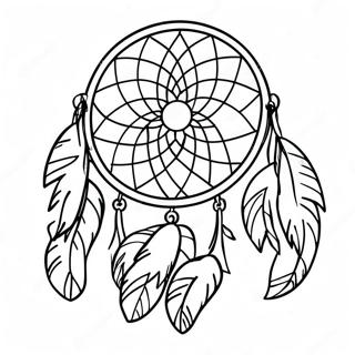 Dream Catcher Coloring Page 1011-815