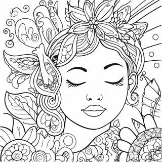 Mindful Breathing Coloring Page 10127-8262