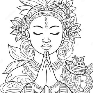 Mindful Breathing Coloring Page 10127-8263