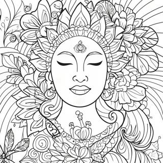 Mindful Breathing Coloring Page 10127-8264