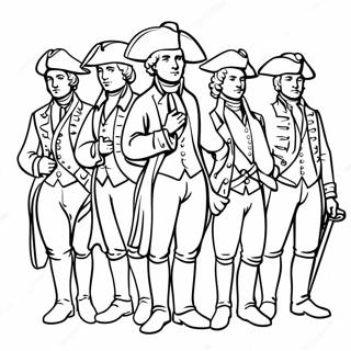 American Revolution Historical Figures Coloring Page 10136-8258