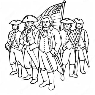 American Revolution Historical Figures Coloring Page 10136-8260